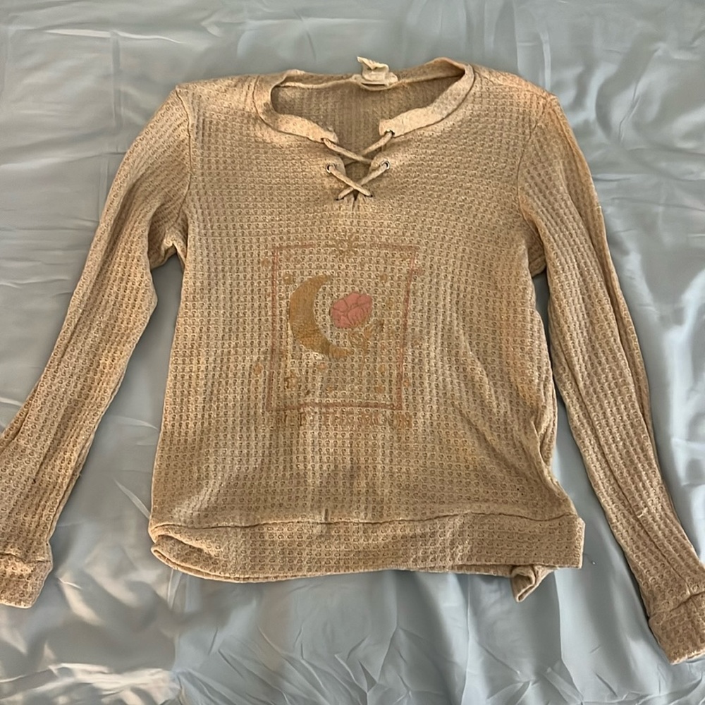 Cute moon long sleeve shirt